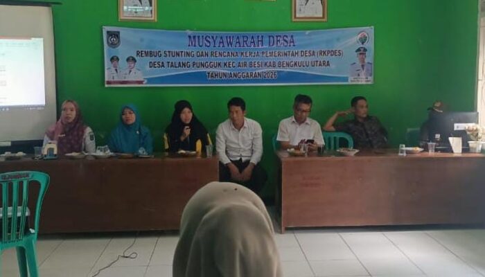 Pemdes Talang Pungguk Gelar Musyawarah RKPDes
