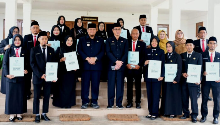 Sekda Banyuasin Lantik 17 Pejabat Fungsional