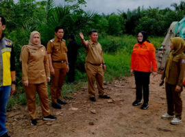Wakil Bupati Banyuasin Tinjau dan Monitoring Pembangunan Jalan di Tanjung Lago.