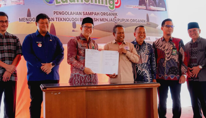 Sekda Banyuasin Launching Pengelolaan Sampah Organik Gunakan Biowash