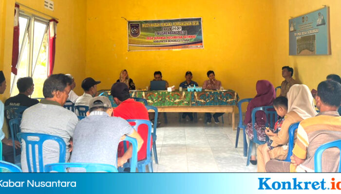 Pemdes Serangai Laksanakan Musrenbangdes, Berikut Ini Penjelasan Kades