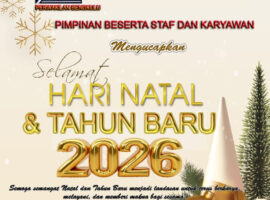 Jelang Natal dan Tahun Baru 2026, PT Pebana Adi Sarana Ajak Sambut Tahun Baru dengan Syukur