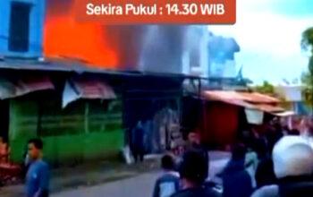 Rumah Dua Lantai Milik Lansia di Purwodadi Arga Makmur Ludes Terbakar