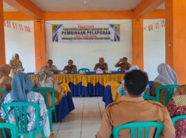 Pemdes Talang Kering Gelar Pelatihan Pelaporan Bagi Perangkat Desa
