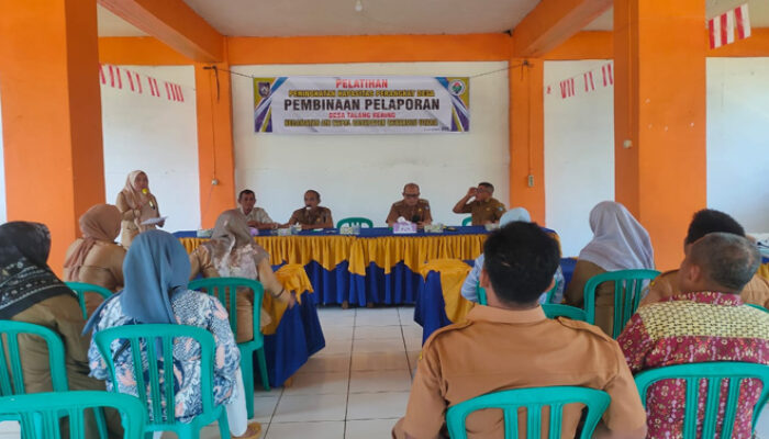 Pemdes Talang Kering Gelar Pelatihan Pelaporan Bagi Perangkat Desa