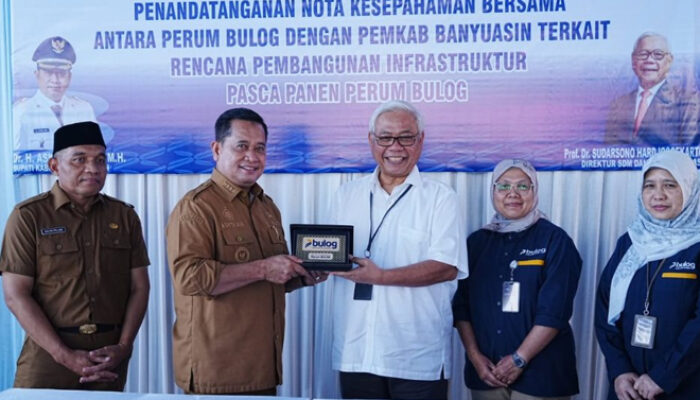 Perkuat Ketahanan Pangan, Bupati Banyuasin Tandatangani MoU Dengan Bulog