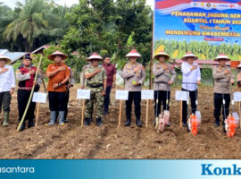 Bupati Rachmat Riyanto Hadiri Kegiatan Tanam Jagung Serentak di Pondok Kelapa
