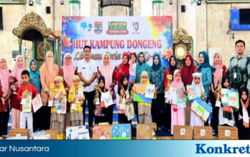 Lomba Menggambar Memeriahkan HUT-1 Kampung Dongeng Linggau Ceria Resmi Dibuka