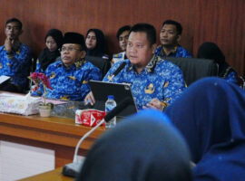 Sekda Banyuasin Pimpin Rakor Penyusunan LPPD Tahun Anggaran 2025