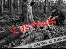 Pasutri Asal Pulau Harapan Banyuasin Ditemukan Tewas di Kebun Karet