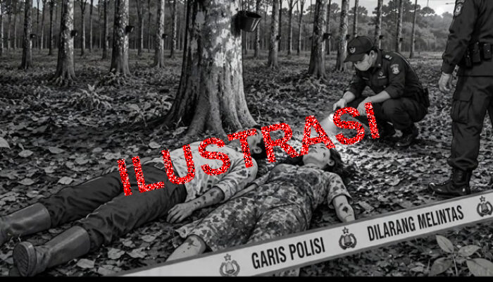 Pasutri Asal Pulau Harapan Banyuasin Ditemukan Tewas di Kebun Karet