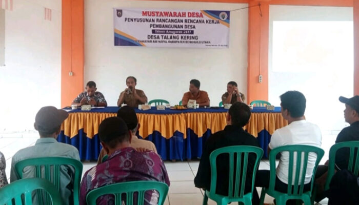 Pemdes Talang Kering Gelar Musdes RKPDes