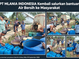 PT Melania Indonesia Kembali Salurkan Bantuan Air Bersih Bagi Warga Terdampak Kekeringan